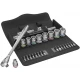Комплект 29 броя Wera 8100 SB 8 Zyklop Metal тресчотка, адаптор, вложки и накрайници на 3/8" Комплект 29 броя Wera 8100 SB 8 Zyklop Metal тресчотка, адаптор, вложки и накрайници на 3/8"