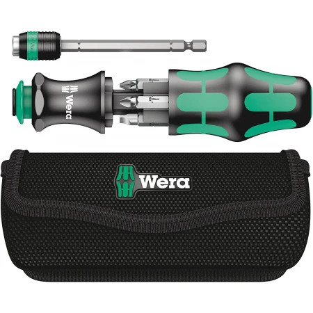Държач с магазин 1/4'' WERA КК20 с 6бр. накрайници