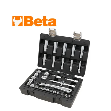 Комплект BETA 913E/C33 тресчотка, вложки и аксосоари на 3/8" - 33 части