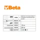 Комплект BETA 923E/C25 тресчотка и аксосоари на 1/2" - 25 части