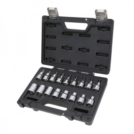 Комплект BETA 923E-FTX/C17 - вложки E-TORX и вложки-накрайник TORX - 17 части