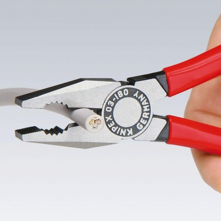 Клещи комбинирани Knipex 180mm с PVC покритие на дръжките Клещи комбинирани Knipex 180mm с PVC покритие на дръжките