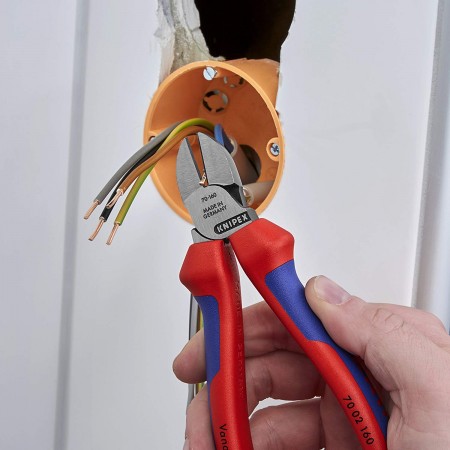 Клещи резачки Knipex 125mm с мултикомпонентни дръжки