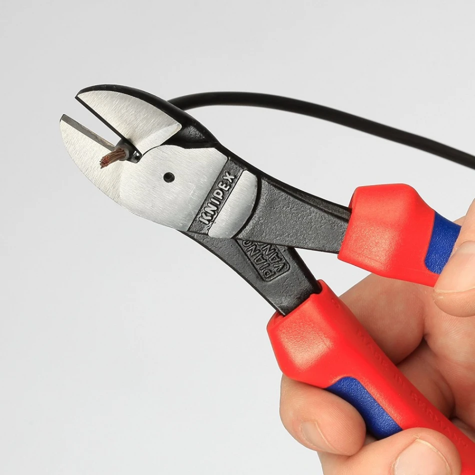 Клещи резачки Knipex усилени 200mm с двукомпонентни дръжки Клещи резачки Knipex усилени 200mm с двукомпонентни дръжки