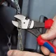Клещи резачки Knipex усилени 200mm с двукомпонентни дръжки Клещи резачки Knipex усилени 200mm с двукомпонентни дръжки