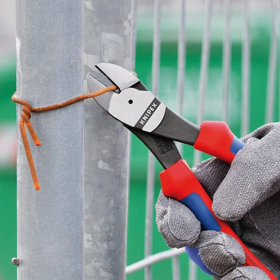 Клещи резачки Knipex усилени 200mm с двукомпонентни дръжки Клещи резачки Knipex усилени 200mm с двукомпонентни дръжки