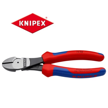Клещи резачки Knipex усилени 200mm с двукомпонентни дръжки