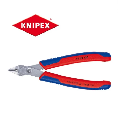 Клещи резачки Knipex за електроника 125mm, Cu1.6mm, Fe1.0mm