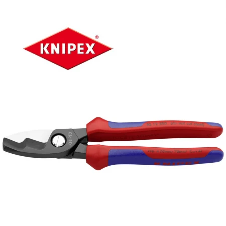 Kлещи (ножици) Knipex за рязане на кабели двустепенни 20mm, 70мм2 , с мултикомпонентни дръжки