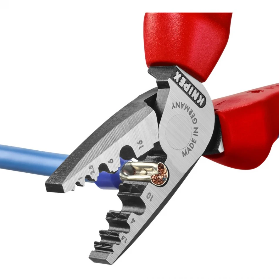 Кримпващи клещи Knipex за накрайници 0.25-16.00mm2 Кримпващи клещи Knipex за накрайници 0.25-16.00mm2