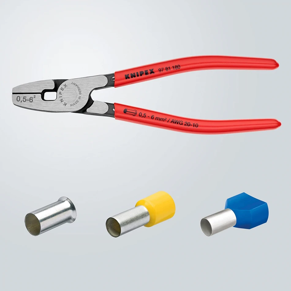Кримпващи клещи Knipex за накрайници 0.50-6.00mm2