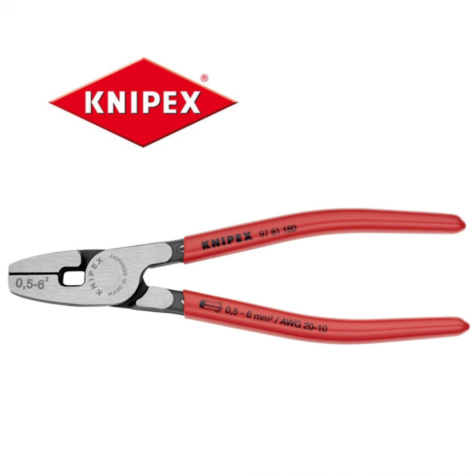 Кримпващи клещи Knipex за накрайници 0.50-6.00mm2