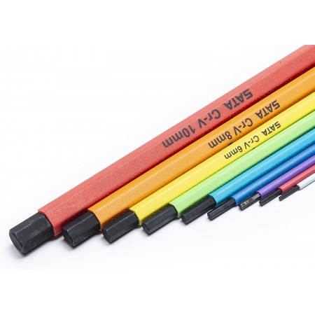 Инбусни ключове  комплект 9 бр. цветни Инбусни ключове  комплект 9 бр. цветни