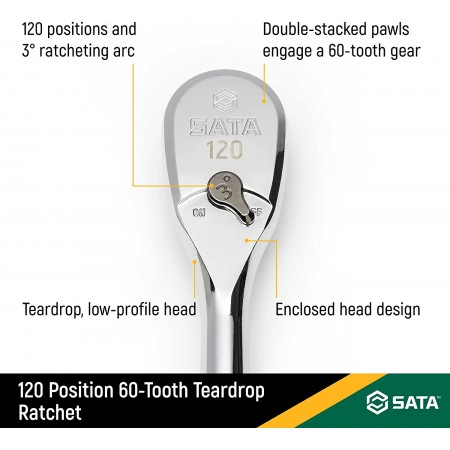 Метална тресчотка 120XP 1/4'' (120 зъба) Метална тресчотка 120XP 1/4'' (120 зъба)