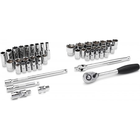 Комплект 46бр. вложки и аксесоари 1/2''  Комплект 46бр. вложки и аксесоари 1/2''