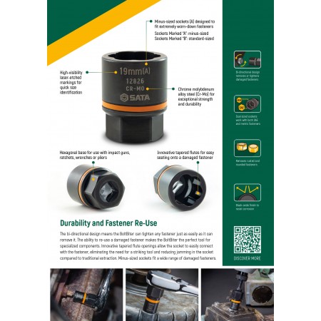 Вложка BoltBiter 3/8'' 17mm Вложка BoltBiter 3/8'' 17mm