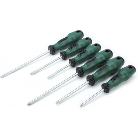 Комплект 6бр. отвертки прави и кръстати  Комплект 6бр. отвертки прави и кръстати