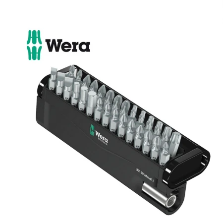  Комплект Wera Bit-Chek Metal1- 30 бр накрайници с държач