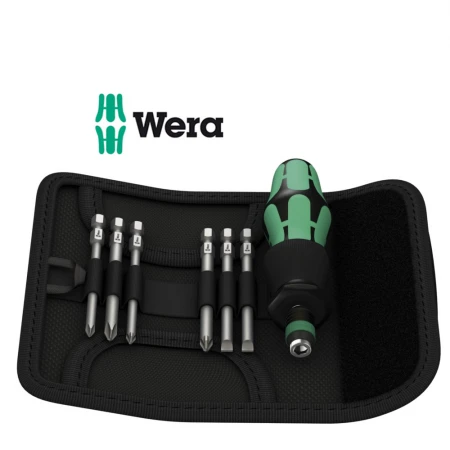 Комплект Wera KK40 - 6 бр накрайници и pъкохватка