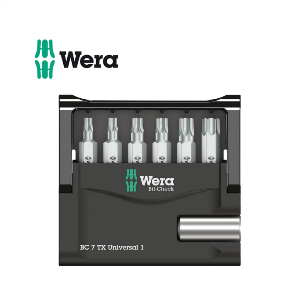 Комплект Wera Mini-Check TORX- 6 бр накрайници с държач Комплект Wera Mini-Check TORX- 6 бр накрайници с държач