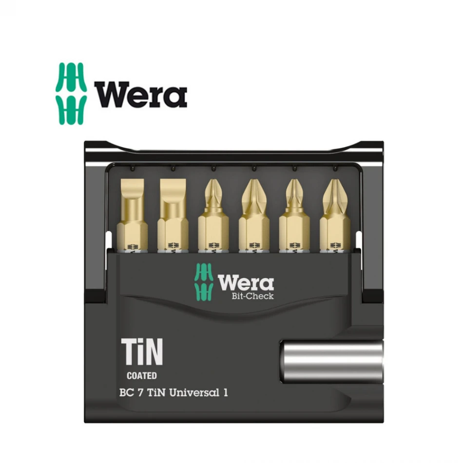 Комплект Wera Mini-Check TiN SB - 6 бр накрайници с държач Комплект Wera Mini-Check TiN SB - 6 бр накрайници с държач