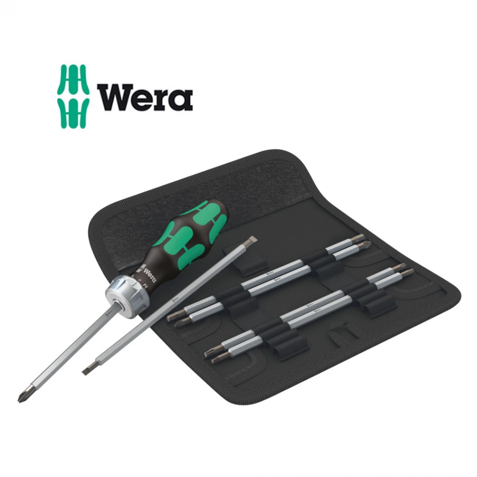 Комплект Wera KK Vario 80RA 6 бр двустранни накрайници и ръкохватка с тресчотка