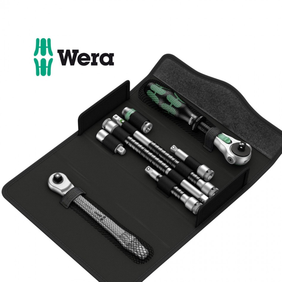 Комплект 8ч Wera Zyklop Metal, Zyklop Speed тресчотки и аксесоари на 1/4" Комплект 8ч Wera Zyklop Metal, Zyklop Speed тресчотки и аксесоари на 1/4"
