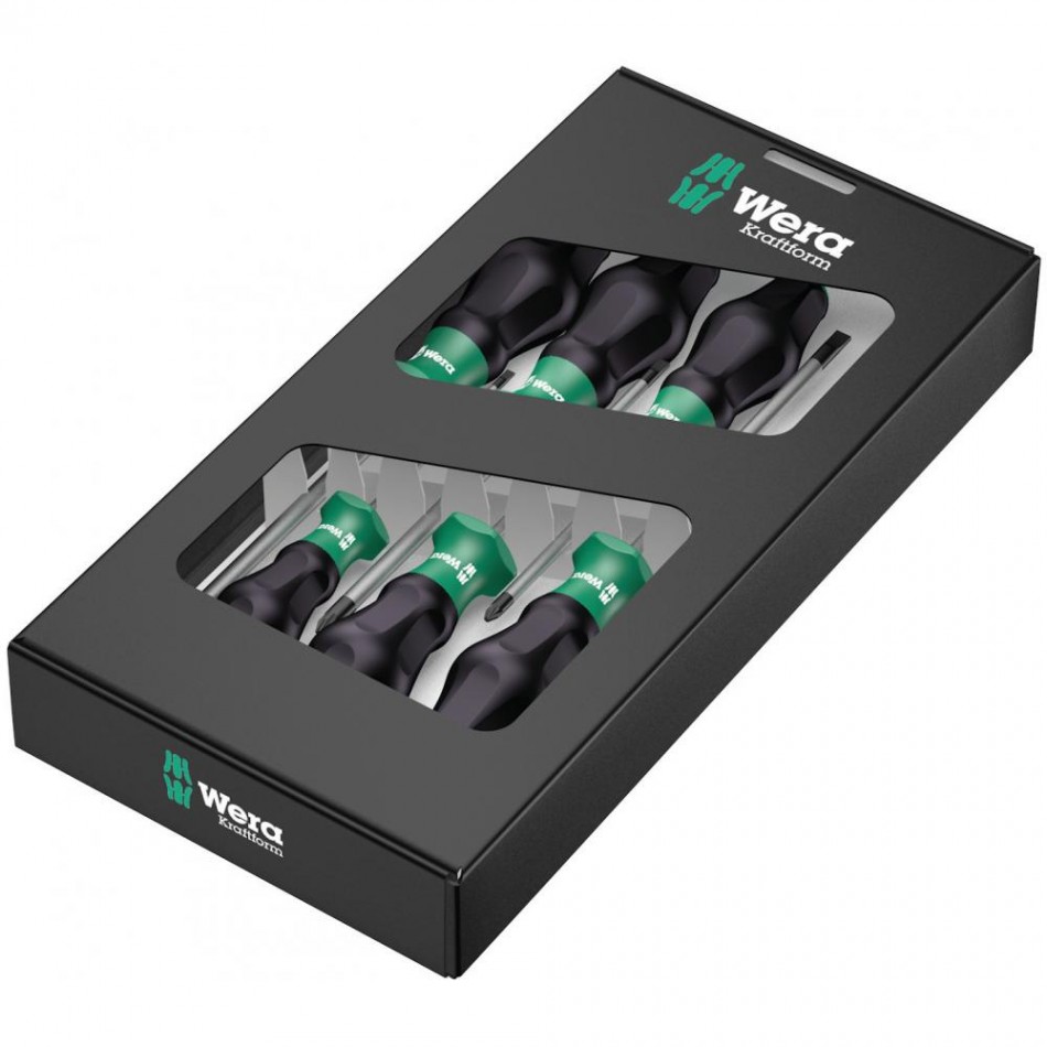 Комплект 6 бр. отвертки Wera Kraftform Comfort Комплект 6 бр. отвертки Wera Kraftform Comfort