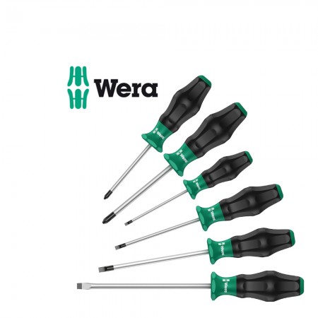  Комплект 6 бр. отвертки Wera Kraftform Comfort