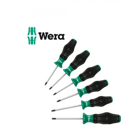 Комплект 6 бр. отвертки Wera TORX Kraftform Comfort